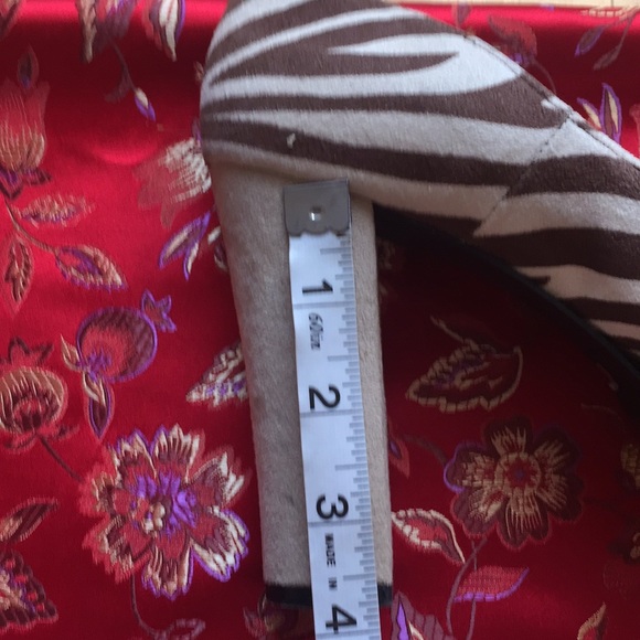 Funky 4 inch zebra, leopard print heels - Picture 6 of 6